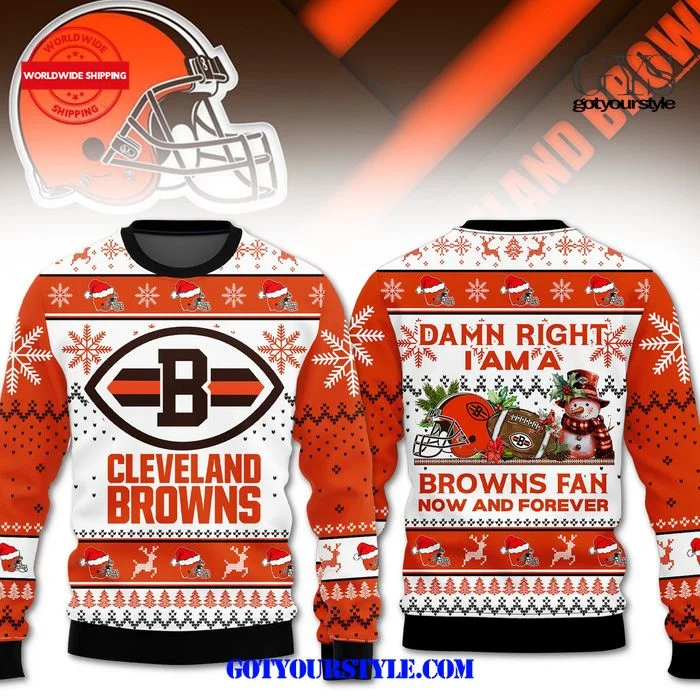 Cleveland Browns Christmas Is Coming Now And Forever Sweater , Cozy Soft Unisex Pullover SW0601