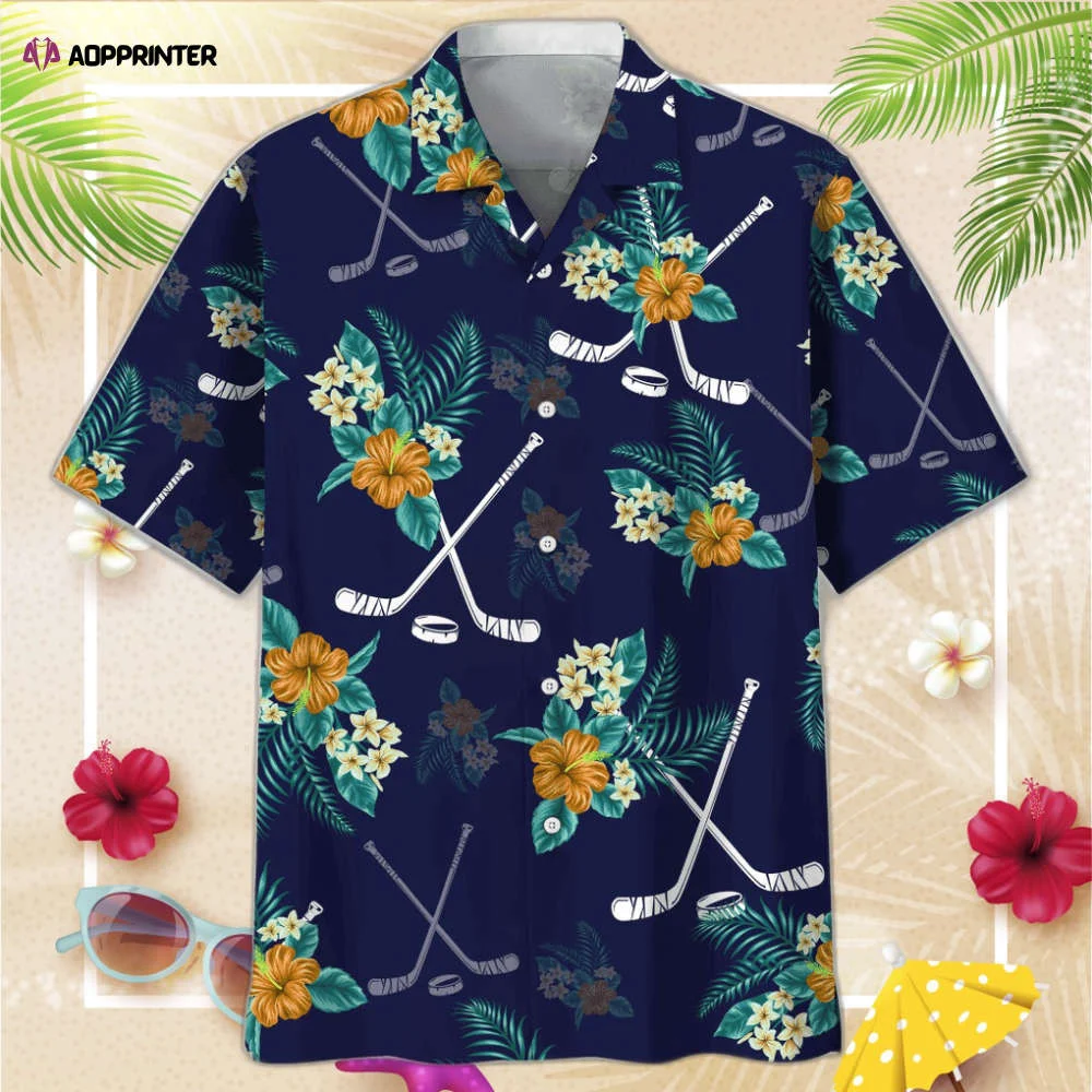 Hockey Hawaiian Tropical Hawaiian Shirt, Gift For Men Women HW0601