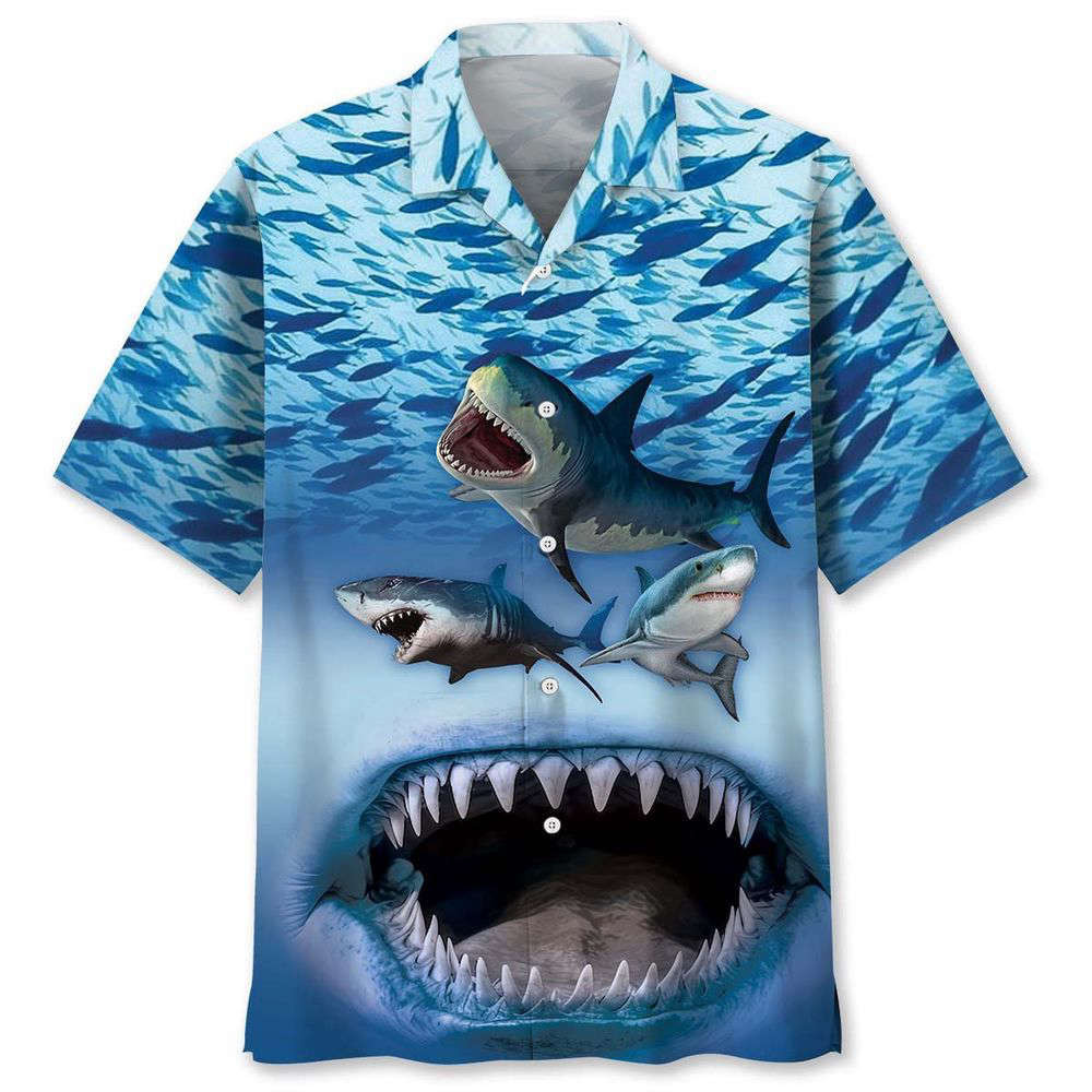 Shark Jaw Hawaiian Shirt, Gift For Men Women HW0601