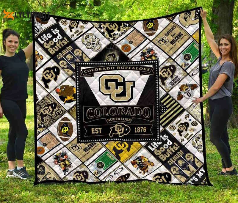 Colorado Buffaloes 1 Quilt Blanket For Fans Home Decor Gift , Soft Quilt, King Size, All Season Cozy Quilt QB0901