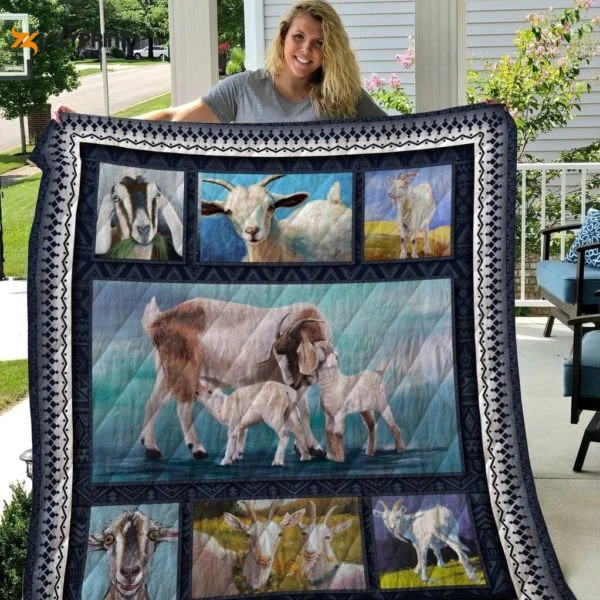 Goat 3D Customized Quilt Blanket For Fans Home Decor Gift ,  Soft Quilt, King Size, All Season Cozy Quilt QB0901