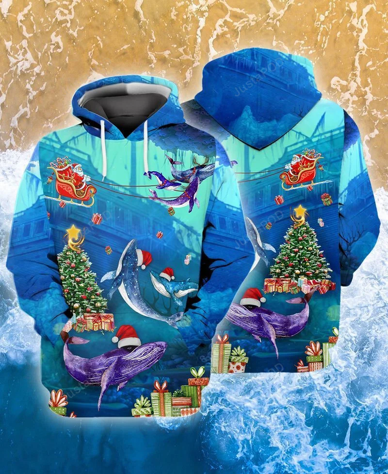 Whales 3D All Over Printed Hoodie, Zip- Up Hoodie HZ0501