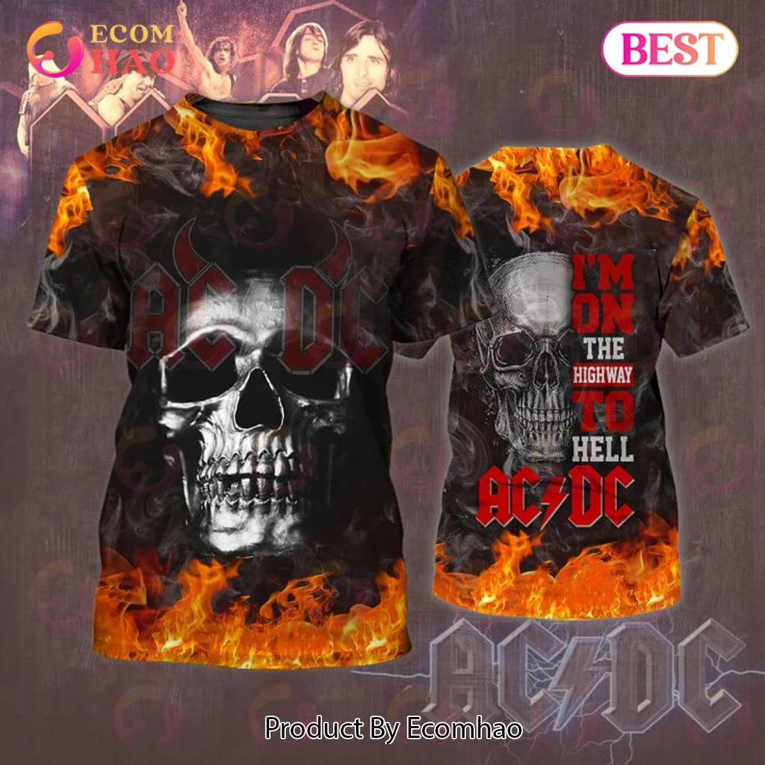 ACDC Rock Band 3D T-Shirt, Zip Hoodie, Man – Women, Warm, Premium Quality HZ0501