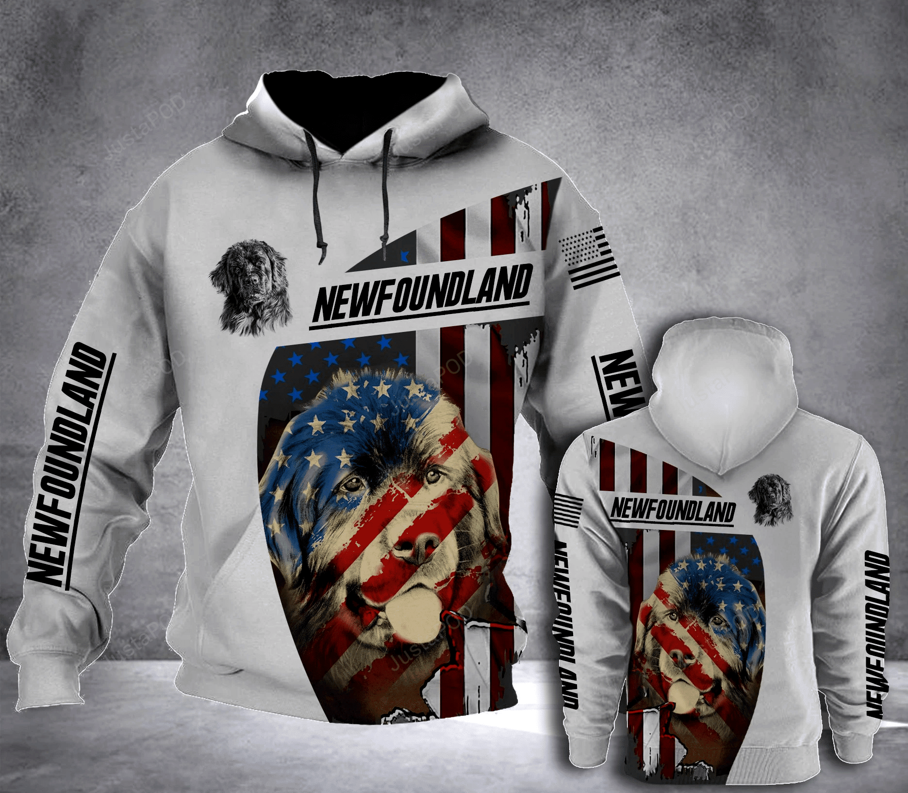 Newfoundland 3D All Over Printed Hoodie, Zip- Up Hoodie HZ0501