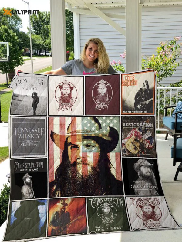 Chris Stapleton Quilt Blanket For Fans Home Decor Gift 2a , Soft Quilt, King Size, All Season Cozy Quilt QB0901