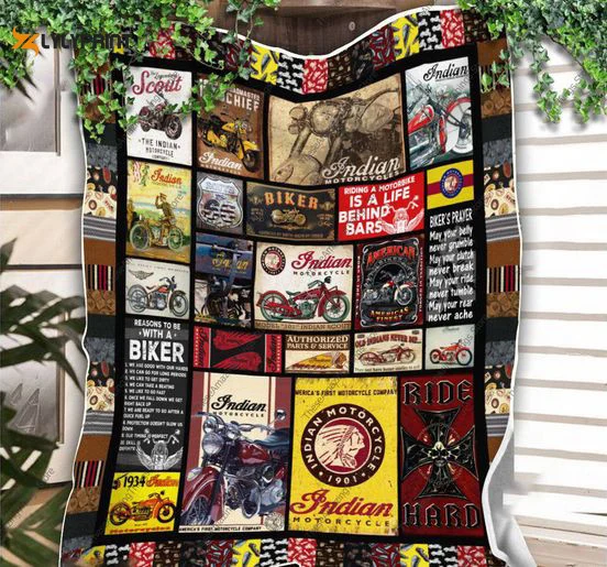 Indian Motorcycles 1 Quilt Blanket For Fans Home Decor Gift , Soft Quilt, King Size, All Season Cozy Quilt QB0901