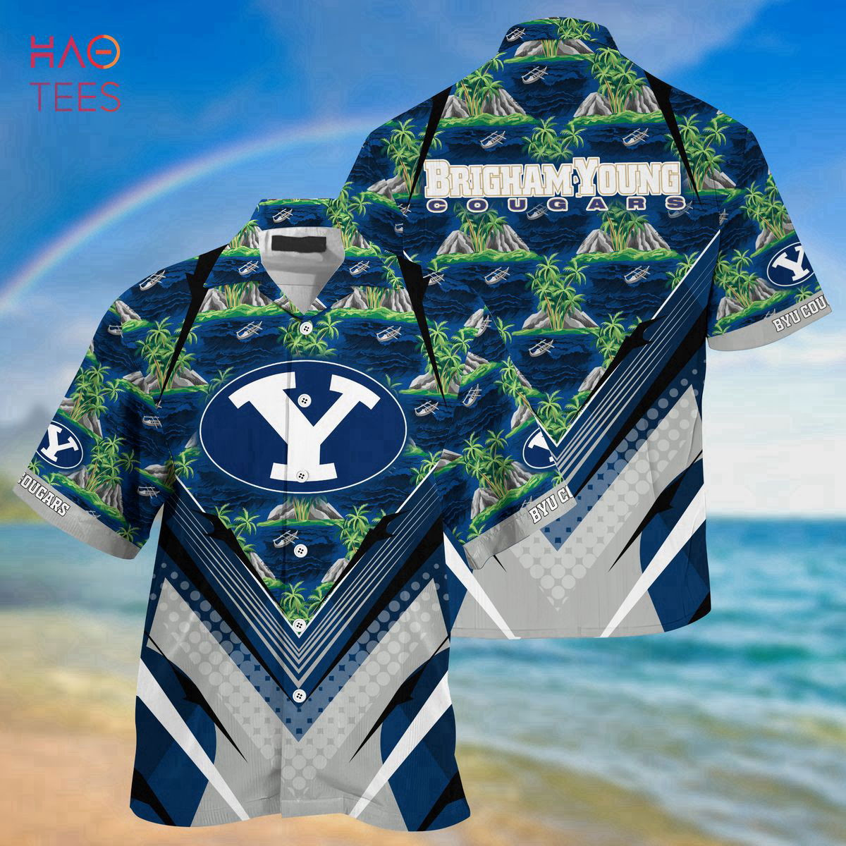 Tropical Island BYU Cougars Summer Hawaiian Shirt For Sports Fans This Season HW0601