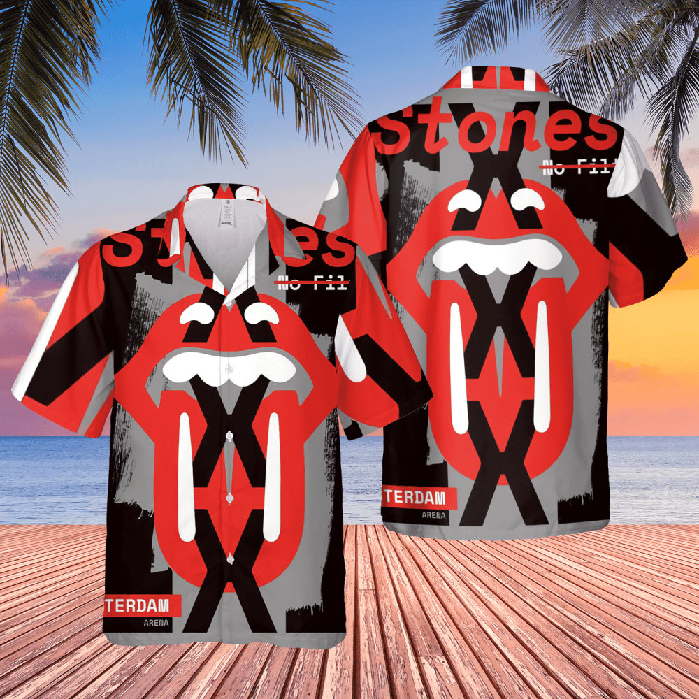 The Rolling Stones No Filter Amsterdam Hawaiian Shirt HW0601
