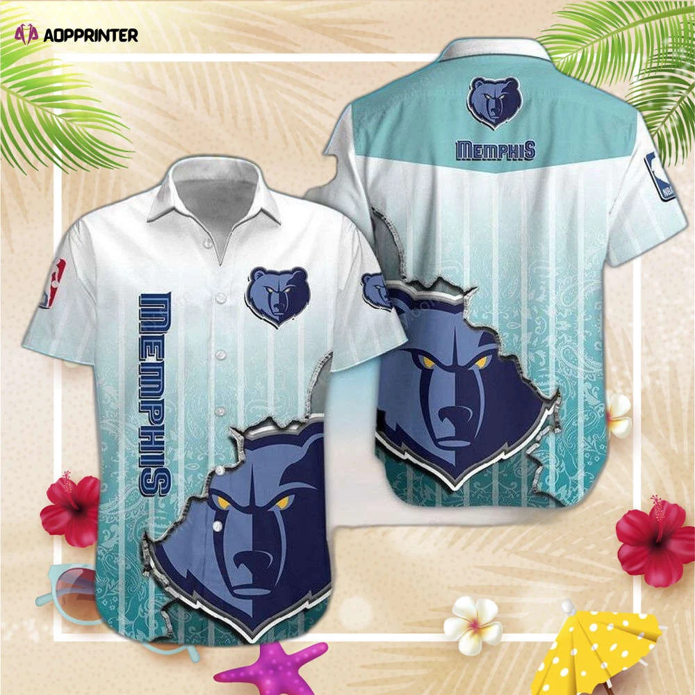NBA Memphis Grizzlies Hawaiian Shirt, Gift For Men Women HW0601