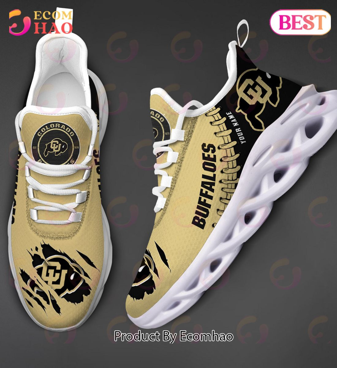 Colorado Buffaloes Max Soul Shoes Custom Name  Unisex sneakers MS0601