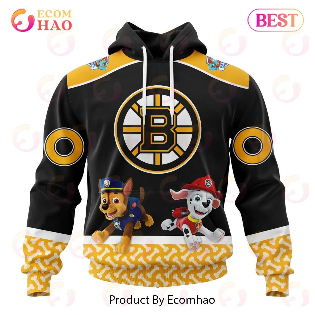 Boston Bruins Special Paw Patrol Design 3D Hoodie, Zip Hoodie, Man - Women, Warm, Premium Quality HZ0501
