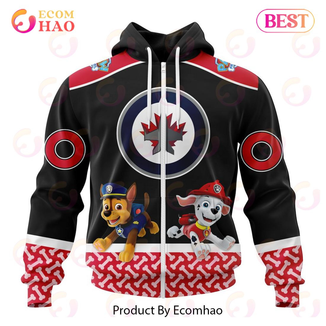 Winnipeg Jets Special Paw Patrol Design 3D Hoodie, Zip Hoodie, Man - Women, Warm, Premium Quality HZ0501