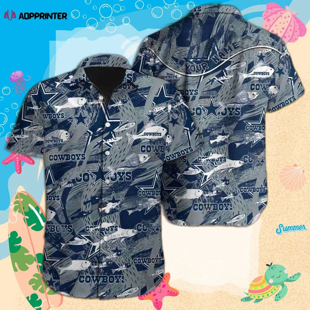 Dallas Hawaiian Shirt Dallas Cowboys Nfl Football Custom Hawaiian Shirts HW0601